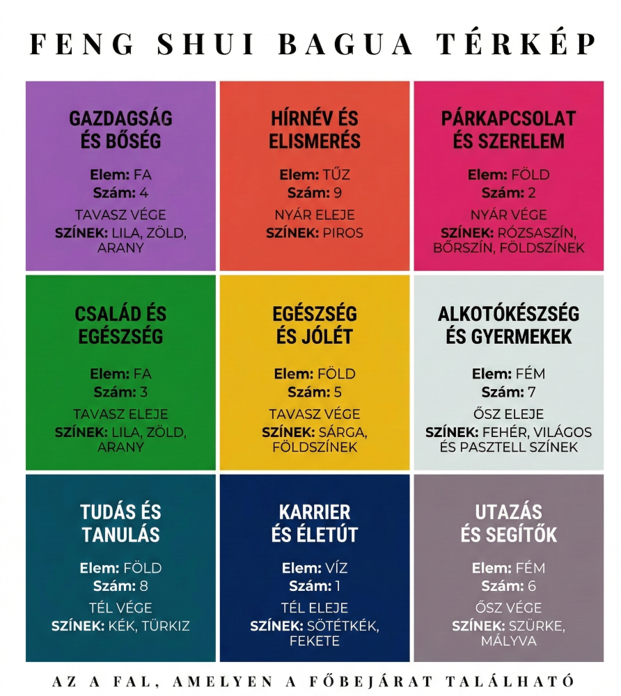 feng shui bagua térkép