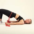 Kép 2/6 - Erősítő gumiszalag 2,5m (latex) - piros/közepesen erős - Bodhi