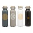 Picture 2/2 -Flower of life Anthracite Stainless Steel Bottle 600 ml - Bodhi
