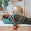 Kép 6/10 - Bolster ECO tönköly hengerpárna - Kekizöld - Bodhi
