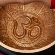 Indian Singing Bowl with OM engraving 15 cm - Bodhi