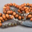 Picture 2/3 -Mala Wood with sandal wood scent and Labradorite - Bodhi