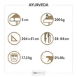 Kép 7/7 - WellTouch Ayurveda masszázságy - Bézs - Bodhi