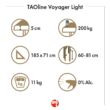Kép 8/8 - TAOline Voyager Light masszázságy - Burgundy - Bodhi