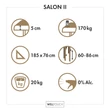 Kép 3/3 - WellTouch SALON II masszázságy - Beige - Bodhi