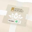 Kép 4/6 - Polár jógatakaró ASANA Lotus hímzéssel - bézs - Bodhi
