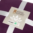 Kép 4/7 - Polár jógatakaró ASANA Lotus hímzéssel - lila - Bodhi