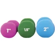 Kép 2/2 - Kézisúlyzó párban - 2x1,5kg - zöld - Fitness Mad