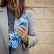Kép 3/4 - Hőtartó fémkulacs SOLID Blue Irises fémkulacs 850ml - Quokka