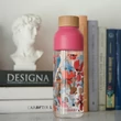Kép 2/5 - BPA mentes műanyag kulacs ICE Red Flowers 720ml - Quokka
