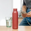 Kép 4/6 - Hőtartó fémkulacs SOLID - Firebrick Red - 630ml - Quokka