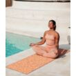 Picture 6/6 -Cork Travel Yoga Mat - Floral Batik Coral - YogaDesignLab