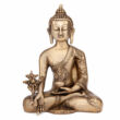 Kép 1/7 - Buddha réz szobor, aranyozott, 18cm - Bodhi