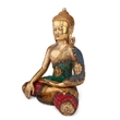 Kép 2/8 - Buddha réz szobor, többszínű, 30cm - Bodhi