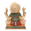 Kép 5/8 - Ganesh réz szobor, többszínű, 20cm - Bodhi