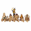Kép 8/8 - Ganesh réz szobor, többszínű, 20cm - Bodhi
