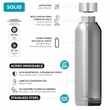 Kép 3/4 - Hőtartó fémkulacs SOLID Night Forest fémkulacs 630ml - Quokka