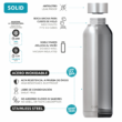 Picture 2/3 -Solid Aquamarine stainless steel 630ml - Quokka