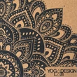 Kép 7/10 - Parafa jógaszőnyeg 3,5mm- Mandala Black - YogaDesignLab