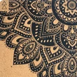 Kép 8/10 - Parafa jógaszőnyeg 3,5mm- Mandala Black - YogaDesignLab