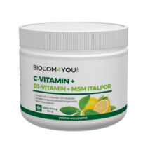 C-Vitamin+D3-Vitamin+MSM Italpor, 165 g - Biocom