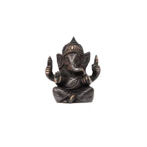 Ganesha réz szobor, approx. 7 cm, black - Bodhi