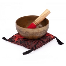 Kézzel készült tibeti hangtál, mantra gravírozással, kb. 14 cm - Bodhi