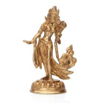 Táncoló Tara réz szobor, kb. 13 cm - Bodhi