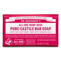 Dr. Bronner's Bio szilárd kasztíliai szappan - Rózsa 140g