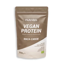 Nutriqa Bio vegán maca–karob protein shake – 250 g