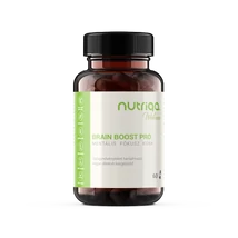 Nutriqa BRAIN BOOST PRO - Mentális Fókusz Kúra 60 db vegán kapszulával