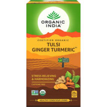 Tulsi TURMERIC GINGER Kurkuma Gyömbér, filteres bio tea, 25 filter - Organic India