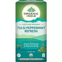Tulsi PEPPERMINT REFRESH, filteres bio tea, 25 filter - Organic India