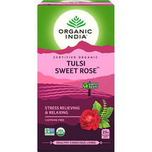 Tulsi SWEET ROSE, filteres bio tea, 25 filter - Organic India