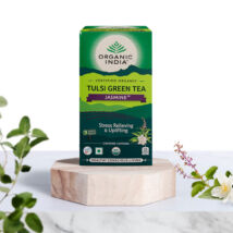 Bio Tulsi tea - Zöld tea-Jázmin - Filteres - Organic India