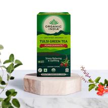 Bio Tulsi tea - Zöld tea-Gránátalma  - Filteres - Organic India
