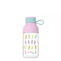 Kids Ice Feathers BPA mentes műanyag kulacs pánttal 430ml - Quokka
