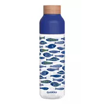 Ice Watercolor Leaves BPA mentes műanyag kulacs 840ml - Quokka