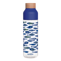 Ice Watercolor Leaves BPA mentes műanyag kulacs 840ml - Quokka