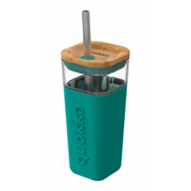 Glass straw tumbler with silicone cover  - Quokka