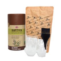 Henna - Természetes növényi hajszínező - dióbarna 150g - Sattva Ayurveda