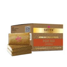 Hennatömb  - pure red 240g (3X80g) - Sattva Ayurveda