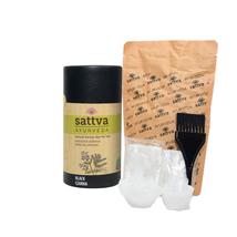 Henna - Természetes növényi hajszínező - fekete 150g - Sattva Ayurveda