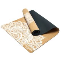 Cork Yoga Mat Mandala White - YogaDesignLab