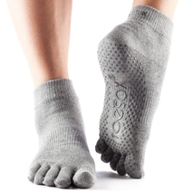 Jóga zokni - ToeSox Ankle Full-toe szürke S