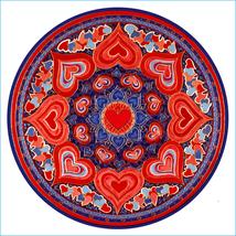 Mandala Ablakmatrica - Szerelem piros kék