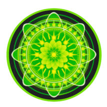 Mandala Ablakmatrica - Egészség zöld fekete