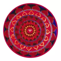 Mandala Ablakmatrica - Szerelem piros szív