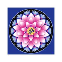 Mandala hűtőmágnes - Pink lótusz