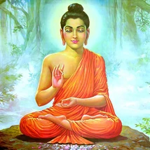 Mandala hűtőmágnes - Buddha